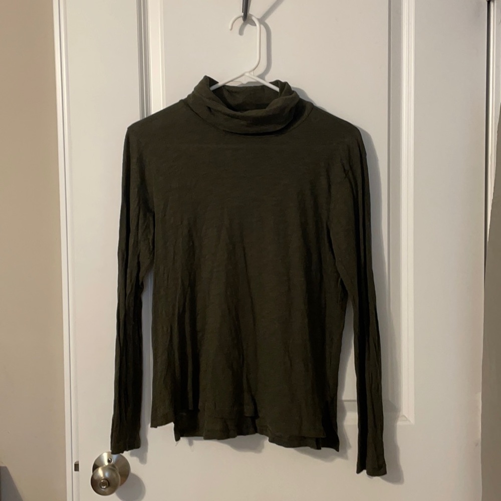 Madewell dark green turtleneck